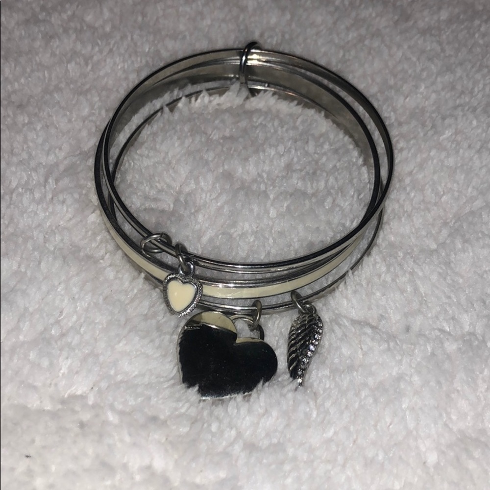 3 piece bracelet with charms